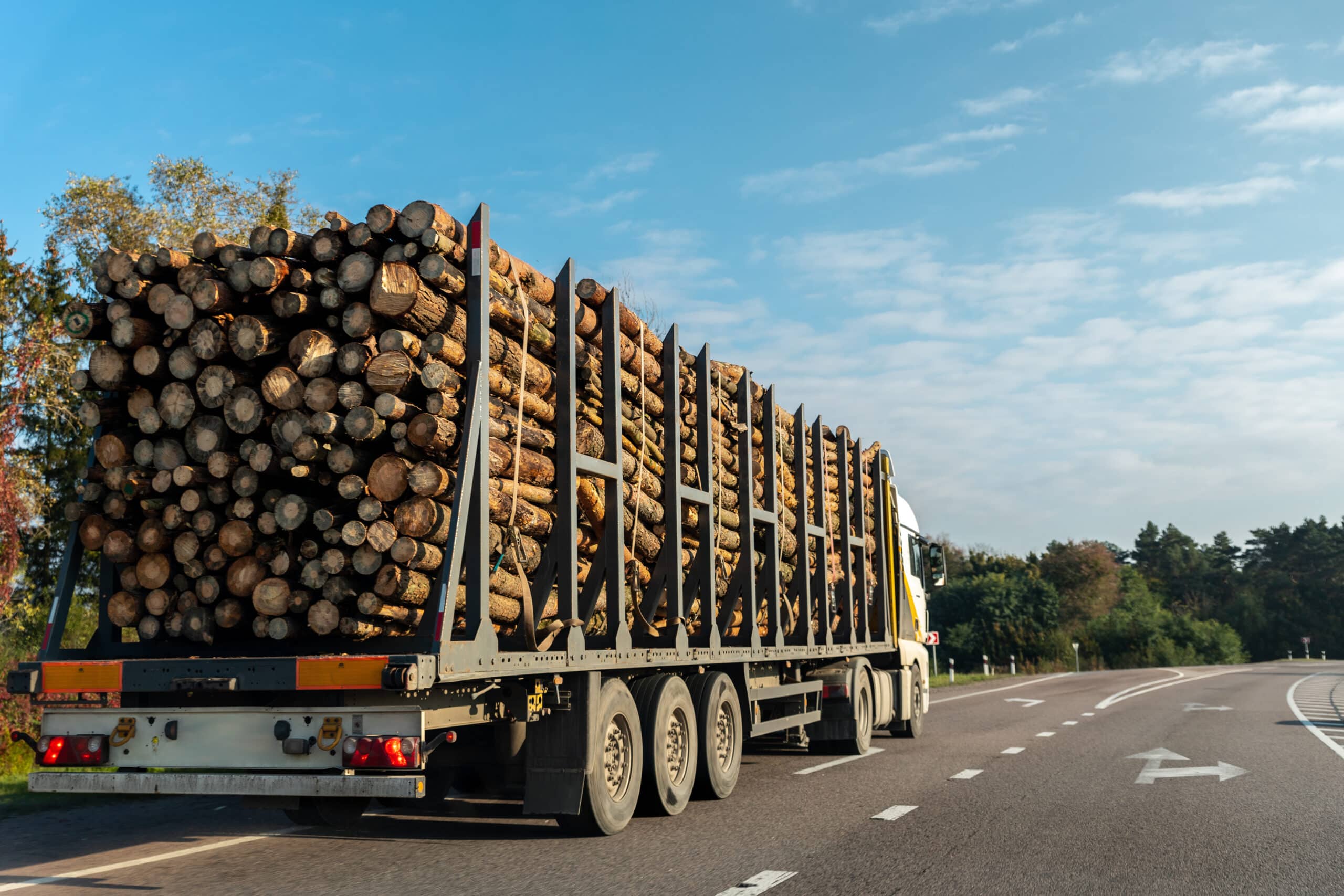 logging trucks